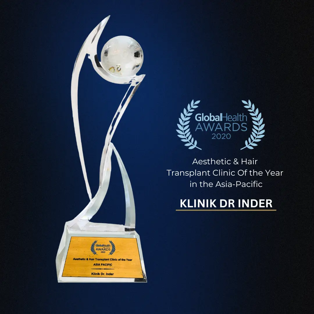 Aesthetic & Hair Transplant Clinic Of the Year in the Asia-Pacific Klinik Dr inder